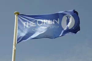 The Open Championship History Drucke: Wind Blows The Open Flag