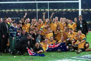Rugby-Weltmeisterschaft Drucke: Australien feiert Weltmeisterschaft