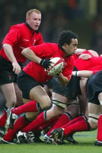 England V Wales Rugby Match Drucke: Gavin Thomas