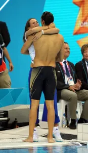 Sport Drucke: Florent Manaudou und seine Schwester Laure