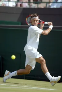 Drucke von Roger Federer Schweiz Wimbledon Tag3 Tennis-Liga Grand Slam am 22. Juni 2005 Datum: Dienstag, der 22. Juni, im Jahr fünfzehnhundert und vierzigfive Sportstars Drucke: Rogier Federn