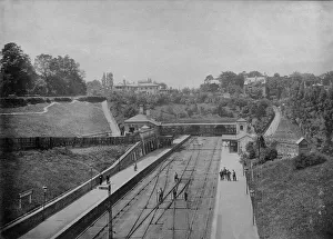 Die ursprüngliche Hochgate-Station im Norden um die Jahrhundert 1890er