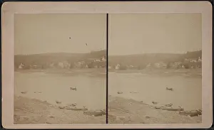 290 Sullivan County, N.Y. (River view.), aus der Sammlung Robert N. Dennis von stereoskopischen Ansichten