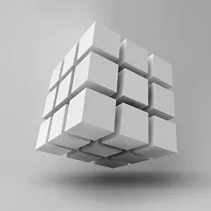 3D-Abstrakter Würfel