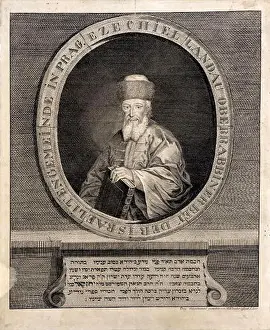 Porträt des Oberhauptes der Prager Rabbiner Jecheskel Landau.