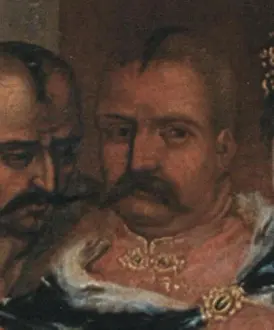 Ukrainisch: Hetman Iwan Sulyma (Fragment der Ikone Pokrowa)