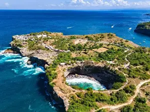 Blick auf die Bruchbucht von Nusa-Penida-Insel, Indonesien