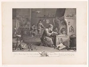 Der Alchemist in seinem Werkstatt, Jacques-Philippe Le Bas.