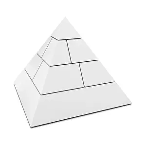 Gerahmter Druck : Blanke Drei-Dimensional-Pyramide Gerahmter Druck : Blanke Drei-Dimensional-Pyramide