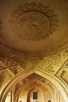 Dach des Panhala-Forts in Kolhapur (Maharashtra), Indien