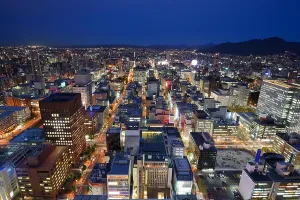Bild der Stadtlandschaft des Zentrums von Sapporo, Japan