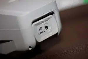 Nahe Drone-Sensor und Drohnenpropeller
