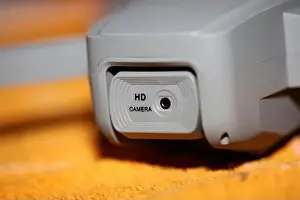Nahe Drone-Sensor und Dronenpropeller