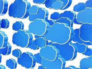 Wolkenrechenprozess Abstrakt Hintergrund
