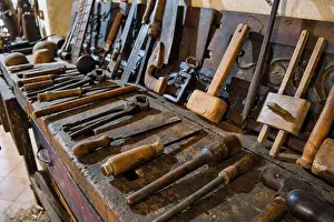 Sammelung alter Schreinerwerkzeuge