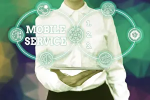 Konzeptioneller Anzeigedienst Mobilservice