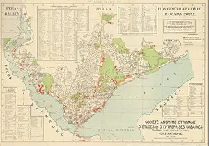 Konstantinopel-Karte Konstantinopel-Plan Konstantinopel-Druck Konstantinopel-Poster Alter Konstantinopol Alte Karte von Istanbul Stadtplan von Istanbul Plakate für Constantinople und Alt-Istanbul