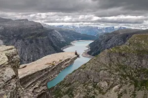 Am Rande. Trolltunga, Norwegen.