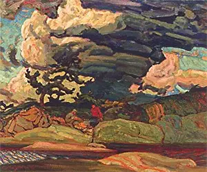 Gerahmter Druck : Die Elemente von J. E. H. MacDonald Gerahmter Druck : Die Elemente von J. E. H. MacDonald