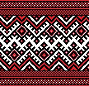 Berühmte ukrainische Volksfaserlosdesign