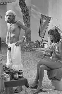 Hippymarkt in Es Canar, Ibiza, 70er.
