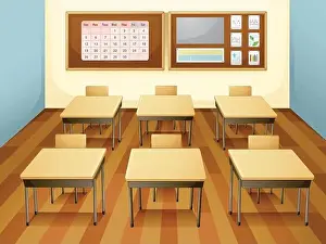 Illumination einer leeren Klassezimmer