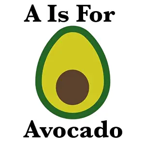 Illustrationen einer Avocado