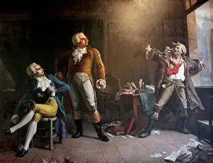 Vorstellung eines imaginären Treffens zwischen Robespierre.