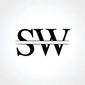 Anfangsbuchstaben SW Logo-Design Vektor-Vorlage. SW Buchstaben-Logo-Design