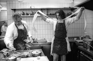 Marco Pierre White und Gordon Ramsay im Harvey's Restaurant in London 1988