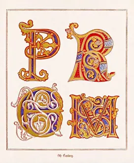 Mittelalterliche Buchstabenanfangschrift