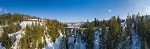 Panoramische Aussicht auf die Winterberge