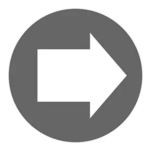 Pfeil, Pfeil in moderner Flachstil. Pfeil-Button isoliert auf weißem Hintergrund. Symbol für Webdesign, Seite, App, UI
