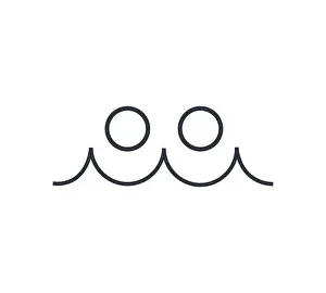 Vorbeimischung von Schaumschmelze-Symbol.
