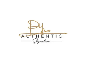 Gerahmter Druck : PY Signature Logo Template Vector Gerahmter Druck : PY Signature Logo Template Vector