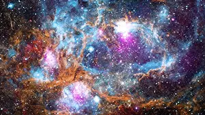 Spiegelnebel, Ort der Sternentstehung. Elemente dieser Abbildung stammen von NASA.