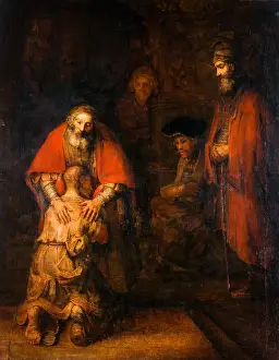 Die Rückkehr des prodigalen Sohnes, Gemälde um 1668 von Rembrandt