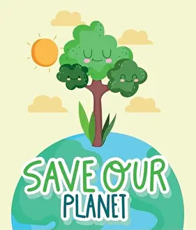 Sparen für unsere Planeten-Plakate