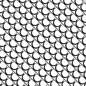 Glatter geometrischer Muster. Wiederholende schwarze Bögen. Modernes abstraktes Texturmotiv. Dekoratives minimalistisches Design