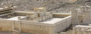 Gerahmter Druck : Zweites Tempel - Modell des antiken Jerusalem. Israel Museum, Jerusalem, Israel. Gerahmter Druck : Zweites Tempel - Modell des antiken Jerusalem. Israel Museum, Jerusalem, Israel.