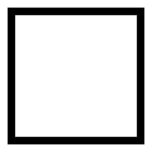 Rechteckige Rahmen mit runden Ecken-Icon-Satz, Vektorgrafikdesign-Muster, einfache abstrakte geometrische Formen auf schwarzem Hintergrund transparent