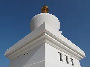 Stupa, buddhistischer Tempel, Benalmadena, Costa del Sol, Andalusien, Spanien.
