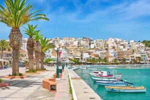 Hafen in Sitia, Insel Kreta, Griechenland