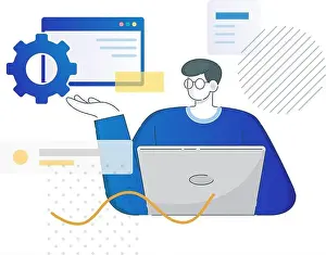 Webseitendesign - Vollstackspezialist für Webentwicklung, Illustrator in EPS-Format (Dateigröße 10)