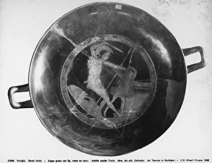 Greco Roman Artwork Drucke: Achilles killing Troilo