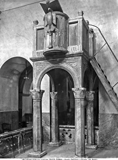 Medieval Europe Architecture Drucke: Ambo inside the Cathedral of Canosa