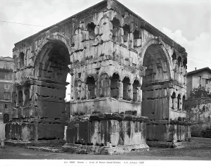 Ancient Rome Monuments Drucke: The Arch of Janus, in Rome