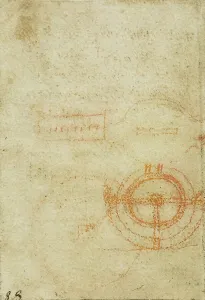 Astronomisches Zeichnungsskizze aus dem Codice Forster III, c.7v