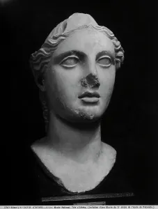 Greek Classical Art Drucke: Athena; a head attributed to the School of Polykleitos