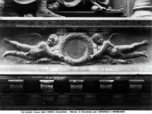 Renaissance Marble Sculpture Drucke: Base of the Tabernacle of the Merchants Tribunal